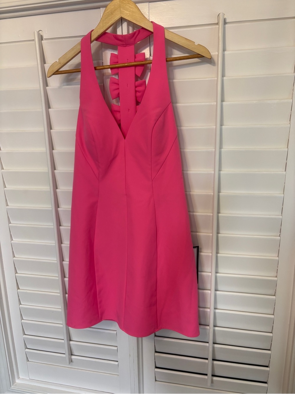 Seni & Cade Pink Bow Back Dress Size Medium - Picture 2 of 10